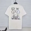 Designer Luxus Frühling und Sommer Loes Classic Trend Totoro Marken-T-Shirt, lockerer Druck, Modemarke, Baumwolle für Männer und Frauen, Kurzarm-Paar, einfach, schlicht