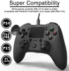 Gamepad Gamepad cablato USB per console PS3 PS4 Controller per PC Android Joystick Joypad con vibrazione a doppio motore