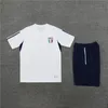 23 24 Italien Tracksuit Survetement Short Sleeve Training Suit Män och barn Set 22 23 24 Italia Man Football Tracks Set