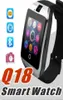 Q18 Smartwatch Uhren Bluetooth Smartwatch Armbanduhr mit Kamera TF SIM Kartensteckplatz Schrittzähler Antilost für Apple Android p6669566