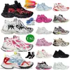 Luxury Runner 7.0 Tracks Chaussures habillées Paris Platform Graffiti Noir Blanc Néon Jaune BOURGOGNE Deconstruction Baskets Hommes Femmes Sneaker jogging Dhgate Taille 35-46