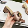 Ladies High Heel Sandals Classic Fashion Designer Summer Elegant Mature Women Slippers Size 35-42