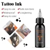 Máquina Complete Tattoo Hine Pen Kit com fonte de alimentação Black Ink Permanente Tattoo Acessórios Tattoo Aunchas