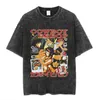 Herr t-shirt anime berserk vintage mango inlagd t-shirt 100% bomull t-shirt hip hop street slitage kort ärm trendig mönster tryckt topp