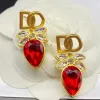 2024 Ladies Designer örhängen G Letters Studs Earring D Colorful Earings Crystal Diamond Pearl Earing Pendants For Women Jewelry Party Gifthängen örhängen