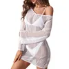 Maillots de bain pour femmes CHQCDarlys Femmes Maillot De Bain Crochet Swim Cover Up Creux Out Split Tricot Pull Robe De Plage Été Maillot De Bain