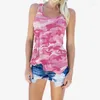 Tanks Femmes Volalo 2024 S-5XL Camouflage T-shirt sans manches Femme Gilet Soft Summer Casual Outdoor Fashion Sports