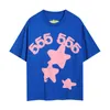 2024 INS Brand Designer T-shirts Men's Spider Tee SP5der T-shirt Young Thug 555555 Lettre rose Print Top Quality 100% Cotton Loose Oversize 938