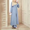 Ethnic Clothing Women's Muslim Long Sleeve Dress Vintage Pullover Abaya Prayer Clothes Summer Swing For Women