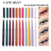 20 PCS Eyeliner Pencil Kit Makeup färgad ögonfoderkräm