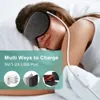 Återanvändbar USB Electric uppvärmda ögon Mask KOMPRESSA VARMT THERAPI EYE CARE MASSAGER LÄTTA TRATA ÖGON Torka ögon Sov Blindbindelse 240223