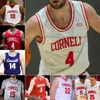 Anpassad Cornell Big Red Basketball 0 Evan Williams 1 Nazir Williams 2 Ian Imegwu 3 Ryan Kiachian 5 Jacob Beccles 10 Hayden Franson Mens Women Youth Jerseys