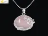 CSJA – collier en pierre de Dragon chinois, pendentif en pierre précieuse naturelle, yeux de tigre en cristal blanc, perles rondes plates, couleur argent, bijoux porte-bonheur5266036
