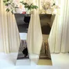 Wedding Gold Stainless Steel Cylinder Pedestal Stand for Events Display Platform Party no Round flower Plinths Birthday Dessert Cake Follwer Display