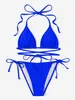 Maillot de bain de luxe pour femmes, vente en gros d'usine, haute qualité, impression personnalisée, bikini, taille haute, vêtements de plage, nouvelle collection 2023