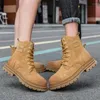 Stiefel FUQIAO Unisex Ankel Elevator Höhe Erhöhung Schuhe für Männer Einlegesohle 7 cm Einstellbare Schuh Lifts Frauen Leder Plus Größe 35-47