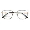 ファッションサングラスフレームメンのための女性の四角い眼鏡メタルメガネフルリムrx眼鏡メモリ軽量の柔軟性のあるアイウェア293n