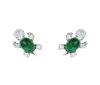 925 Gümüş Şık Retro Kaplumbağa Güzel Emerald Kaplumbağa Hayvan Kulak Saplamalar Küpeler Kadın ve Kız Hediye8523516