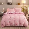 Kussen Yanyangtian Cartoon Patroon 4 -koppig platte vel quilt cover kussensloop kussensloop Familie laken kinderbeddenset 4 -stuk set