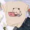 Women's T Shirts Women Men Funny Tshirt Cute Carton Bubu Dudu Shirt Unisex Graphic Casual T-shirt Y2k 90s Manga Gothic Harajuku Tees Tops