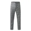 Herenbroek Casual Cargo Voor Mannen Plus Size Zwaluw Gordel Print Slanke Rits Zak Cropped Potlood Broek Pantalones Hombre