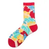 Chaussettes heureuses Parent-enfant pur coton mère et enfants les mêmes quatre saisons chaussettes en pur coton pour garçons et filles chaussettes bébé