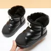 Winter Kids Snow Boots Plush Warm Thicken Girls Short Boots Non-slip Student Boys Cotton Shoes Size 22-38 240219