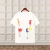 T-shirt Femme Designer Summer Femmes T-shirt T Stirts Colorful Graffiti Graphic Tee Coton Lâche Chemises à manches courtes Tendance Sweat-shirt décontracté CFXI