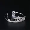 Hair Accessories Good Quality Clasp With Comb Clips Headwear Headband Hoop Princess Diamond Crown