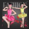 Stage Wear High-grade Latin Dance Tutu Girls Clothes Chinese Style Printing Sleeveless Fashion Patchwork Children Dresses