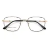 ファッションサングラスフレームメン用女性の四角い眼鏡メタルメガネフルリムrx眼鏡メモリ軽量eyflexibleアイウェア3114