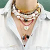 Handmade Freshwater Pearl Necklace Bohemian Large Medium Small Three Natural Pearl Mix Style Choker Women Luxury Neck Accessorie 240220