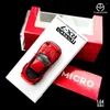 Diecast Model Cars Time Micro 1 64 Mazda RX-7 Rocket Bunny Red Alloy Diecast Model Car for Collection Gift