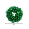 Dekoracyjne kwiaty st. Patrick's Day Wreath Walling Ornament Decoration Front Door for Wedding Festival Garden Farmhouse