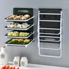 Kitchen Storage 2024 Foldable Multi-layer With Handle Household Fruit Tray Rack Vegetables Prepare Plate Side Dish