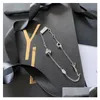 Chaîne Nouvelle Boutique Love Chain Bracelet Designer Cuivre Marque De Luxe Charme Trèfle Haute Qualité Fête De Mariage Bijoux De Famille Drop Deliv Dhdwp