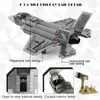 Flygplan Modle 646 st Militär F35 Combat Aircraft Building Blocks Lightning Fighter Army Weapon Airplane Model Bricks Toys for Boys Presents