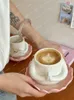 Muggar nisch kreativ personlig Buddha dyrkan mugg lotushållare persika höft keramisk kaffesats