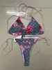 Sexy Women Designers Bikinis Zestawy Clear Pasek Kształt Swimsuits Panie Kąciki Kąciki Swimowe Zużycie na plażę Kobieta kąpielowe BIQUINI Mieszane luksusowe marki SKWOROWY #005