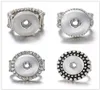Nieuwste 10pcslot Snap band Ring sieraden passen 18mm Gember Metalen Zilveren Knop Verstelbare1801357