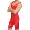 Erkek Tank Tops Mesh Erkek Çengel Sden Taviye Tulum Wresting Singlet Vücut Giysisi Ultra Yetensiz Boksörler Tankl2402