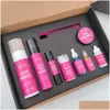 Hårverktyg Anpassade Wig Install Boxes Privat Label Spets Wigs Kit Packaging Waterproof Hairs Tint Spray Edge Control Gim1666272 Drop D DHLA8