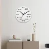 Wall Clocks Round Mathematical Clock Easy Installation Non-Ticking Acrylic Mirror