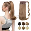 Wavy 17Inch Ponytial Extension Synthetic Hairpiece with Wrap Around Clip for Women Add Volume and Style to Your Hair Hair Accessories