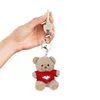 Keychains Love Sweater Bear Phone Anti-lost Lanyard Trendy Couple Pendant Keychain Simple Portable Accessory