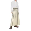 Kjolar kvinnor stickar lång kjol y2k grunge randig elastisk midja bodycon maxi vintage lös passform tassel streetwear