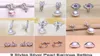 حلق اللؤلؤ اللامع وضع Zircon Silver Earrings وضع Pearl Stud atring ouring onring atring jewelmy diy diy gift 18pcs1732290