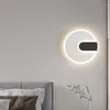 Lâmpada de parede moderna lâmpadas led minimalista branco preto para cabeceira corredor varanda quarto luzes casa arte decoração iluminação interior