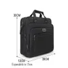 Men Oxford Fabric Waterproof Business Briefcase Black Laptop Notebook Case Large Capacity Men Bag Document Bag1245C