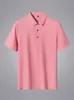 Summer Men Polo koszulka Klasyczna koszulka z krótkim rękawem oddychająca chłodzenie Szybkie suche nylonowe polo Men T-shirt plus rozmiar 8xl 240221